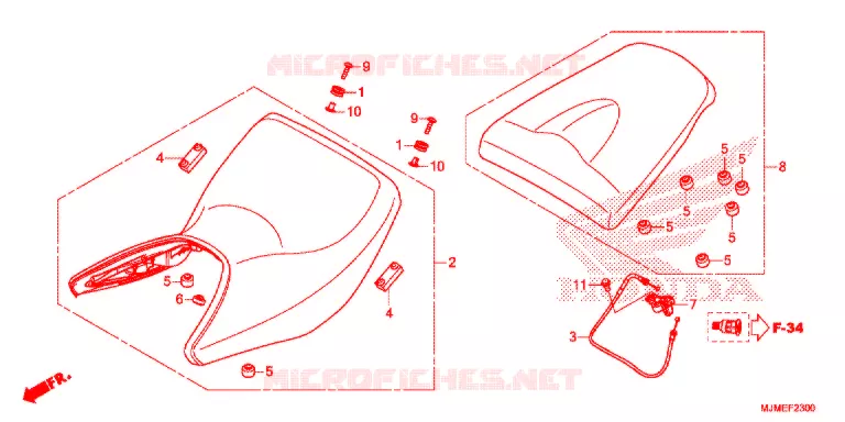 SELLE Honda MOTO 800 CROSSRUNNER 2018  VFR800XH