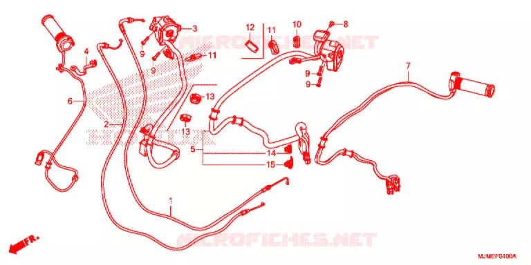 COMMODO - LEVIER - CABLE Honda MOTO 800 CROSSRUNNER 2017  VFR800XH