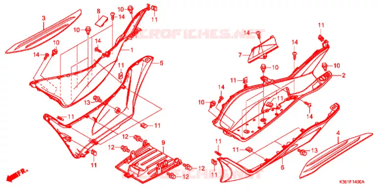 MARCHE PIEDS Honda SCOOTER 125 PCX 2017  WW125H