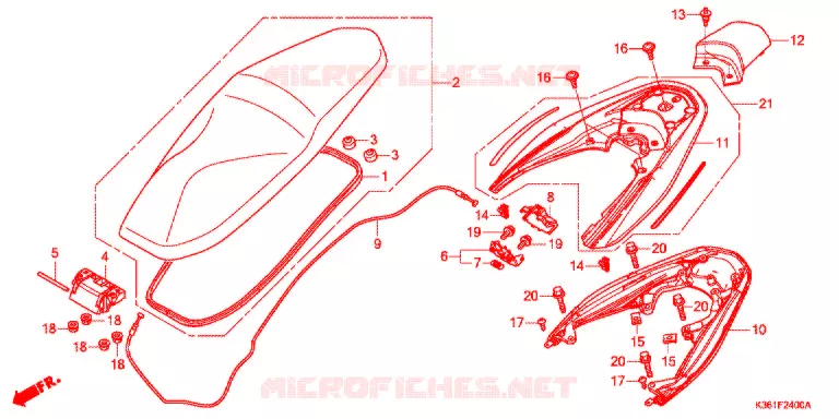 SELLE Honda SCOOTER 150 PCX 2017  WW150H