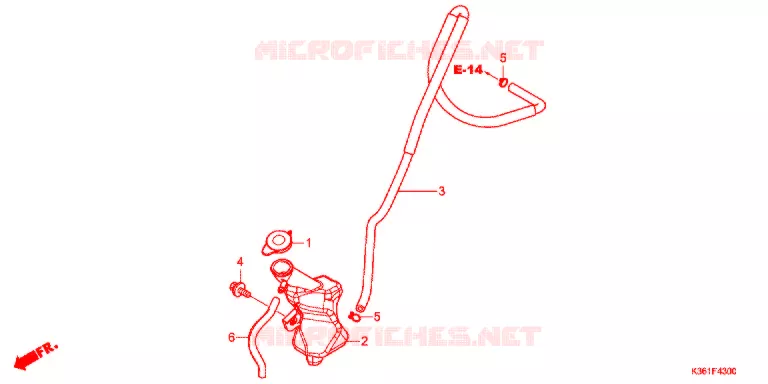 VASE D'EXPANSION Honda SCOOTER 150 PCX 2017  WW150H