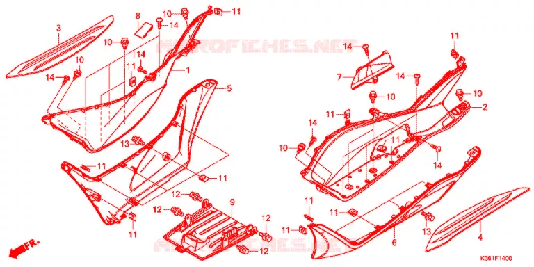 MARCHE PIEDS Honda SCOOTER 150 PCX 2017  WW150SJ
