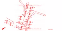 GUIDON   TE DE FOURCHE pour Honda APE 100 de 2006