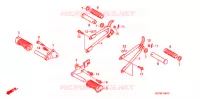 REPOSE PIED (XZ100) pour Honda APE 100 de 2006