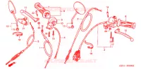 LEVIER DE GUIDON   CABLE   COMMODO pour Honda APE 50 DELUXE de 2004
