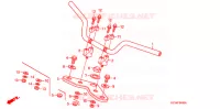 GUIDON   TE DE FOURCHE pour Honda APE 50 de 2007
