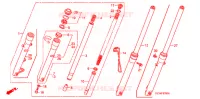 FOURCHE pour Honda APE 50 de 2008