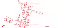 GUIDON   TE DE FOURCHE pour Honda APE 50 DELUXE SPECIAL CB750-68 de 2008