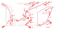 PEDALE   KICK pour Honda APE 50 DELUXE SPECIAL CB750-68 de 2008