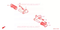 REPOSE PIED (XZ50) pour Honda APE 50 DELUXE SPECIAL CB750-68 de 2008