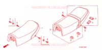 SELLE pour Honda APE 50 DELUXE SPECIAL CB750-68 de 2008