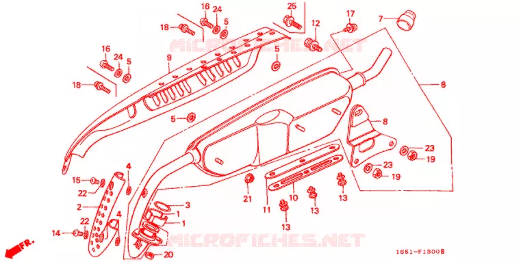SILENCIEUX D'ECHAPPEMENT Honda MOTO 50 MONKEY 1985  Z50JF_VIIL_M