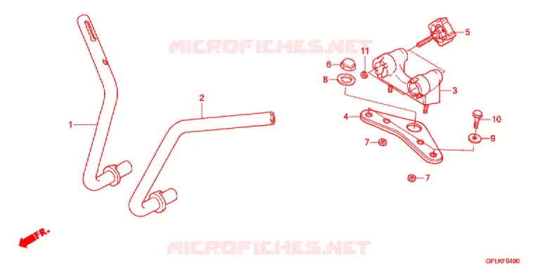 GUIDON - TE DE FOURCHE Honda MOTO 50 MONKEY 2017  Z50JG_M