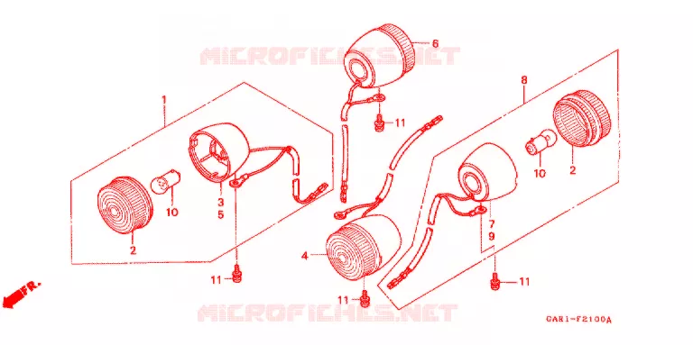 CLIGNOTANT Honda MOTO 50 MONKEY 1991  Z50JM_M