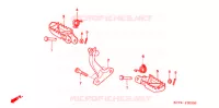 REPOSE PIED pour Honda XR 400 de 2001