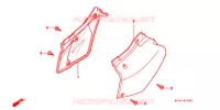COUVERCLES LATERAUX pour Honda XR 400 de 2003