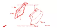COUVERCLES LATERAUX pour Honda XR 400 de 2003