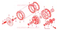 EMBRAYAGE pour Honda XR 400 de 1998