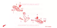 REPOSE PIED pour Honda XR 400 de 1998