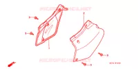 COUVERCLES LATERAUX pour Honda XR 400 de 2000