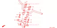 GUIDON   TE DE FOURCHE pour Honda XR 50 MOTARD de 2005