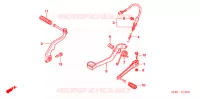 PEDALE   KICK pour Honda XR 50 MOTARD de 2005