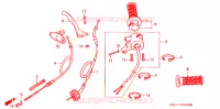 LEVIER DE GUIDON   CABLE   COMMODO pour Honda XR 50 de 2003