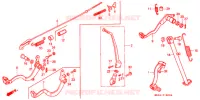 PEDALE DE FREIN pour Honda XR 600 R de 1987
