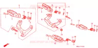 REPOSE PIED pour Honda XR 600 R de 1987