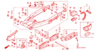 BRAS ARRIERE pour Honda XR 600 R de 1989