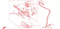 MAITRE CYLINDRE DE FREIN AVANT pour Honda XR 600 R de 1989