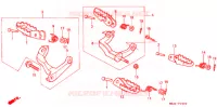 REPOSE PIED pour Honda XR 600 R de 1989