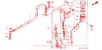 MAITRE CYLINDRE DE FREIN ARRIERE pour Honda XR 600 R de 1993