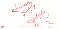 COUVERCLES LATERAUX pour Honda XR 600 R de 1996