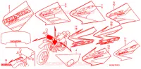 AUTOCOLLANTS pour Honda XR 650 L de 2008