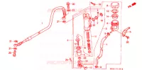 MAITRE CYLINDRE DE FREIN ARRIERE pour Honda XR 650 L de 1993