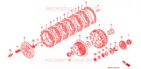 EMBRAYAGE pour Honda XR 650 L de 1997