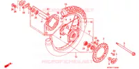 ROUE ARRIERE pour Honda XR 650 L de 1997