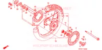 ROUE ARRIERE pour Honda XR 650 L de 1999