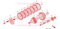 EMBRAYAGE pour Honda XR 650 L de 2000