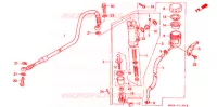 MAITRE CYLINDRE DE FREIN ARRIERE pour Honda XR 650 L de 2000