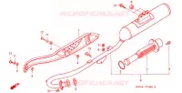 SILENCIEUX D'ECHAPPEMENT (2) pour Honda XR 80 de 2002