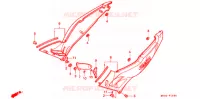 COUVERCLES LATERAUX pour Honda CBR 600 F2 SUPER SPORT de 1991