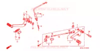 PEDALE pour Honda CBR 600 F2 SUPER SPORT de 1991