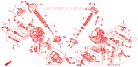 CARBURATEUR (PIECES CONSTITUTIVES) pour Honda NT 650 BROS TYPE II de 1990