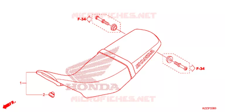 SELLE Honda MOTO 250 CRF 2015  CRF250MF