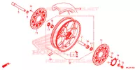 ROUE AVANT pour Honda CB 1000 R ABS de 2018