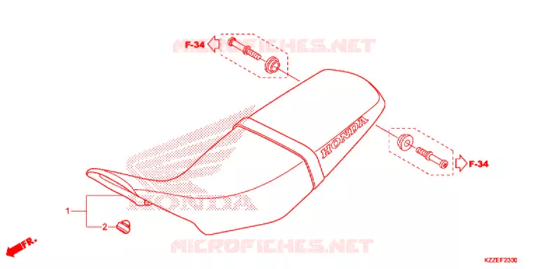 SELLE Honda MOTO 250 CRF 2019  CRF250RLAJ