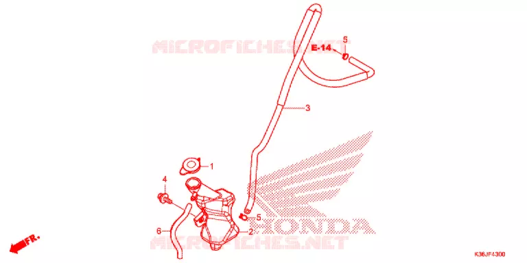 VASE D'EXPANSION Honda SCOOTER 150 PCX 2018  WW150J