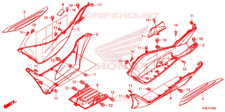 MARCHE PIEDS Honda SCOOTER 150 PCX 2018  WW150EXJ